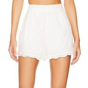 Revolve Cara Shorts in White - High Waisted